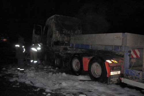 У Лубенському районі рятувальники ліквідували пожежу у вантажному автомобілі