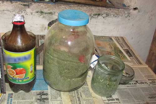 На Полтавщині вилучили близько півтора кілограми коноплі 