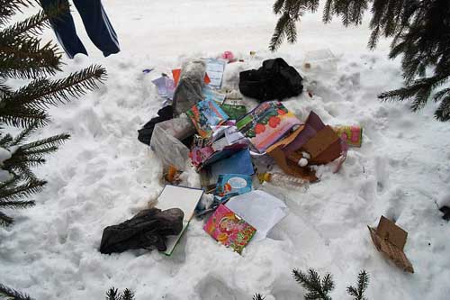 У Гребінці оштрафували містянку, яка викидувала сміття на вулицю