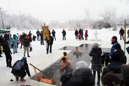 Як у Пирятині Водохреща святкували