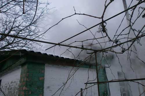 У Гребінці на вулиці Горького горів житловий будинок