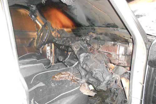 У Гребінці згорів автомобіль