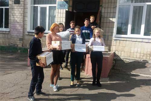 Гребінківські школярі та вчителів підготували гостинці воїнам АТО 