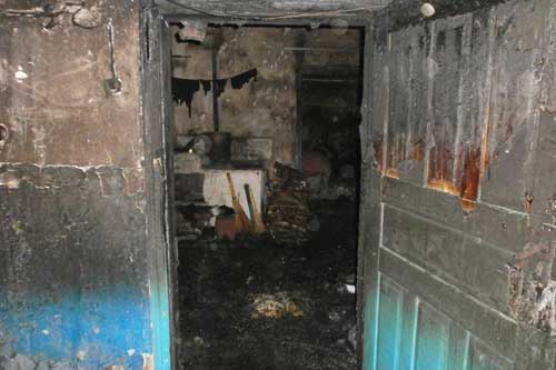На Полтавщині під час пожежі господар будинку отримав тяжкі термічні опіки