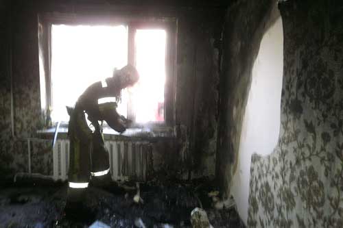 У Пирятині сталася пожежа у п'ятиповерхівці