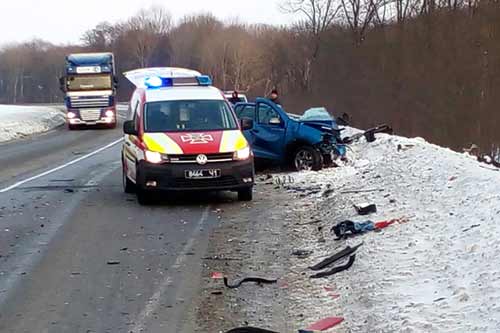 Лубенщина, понівечений автомобіль внаслідок ДТП 
