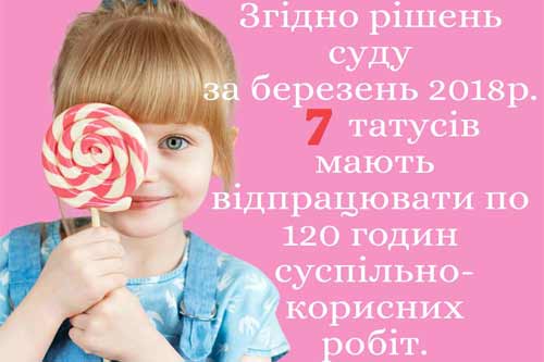 На Гребінківщині 7 татусів мусять відпрацювати 120 годин, бо не платили аліменти
