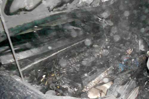 Пирятинські пвогнеборці гасили пожежу автомобіля на 127 кілометрі автодороги Київ - Харків