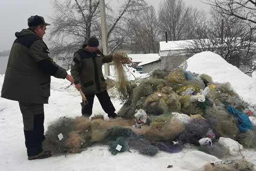 Полтавський рибоохоронний патруль провів утилізацію заборонених знарядь лову