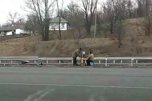 Быля Лубен підприємець зняв 18 метрів відбійника