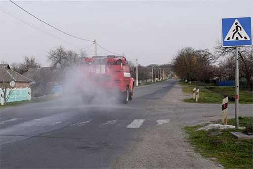 На вихідних у населених пунктах Полтавщини дезінфікуватимуть вулиці