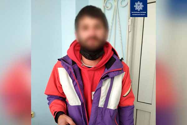 На Полтавщині патрульні виявили чоловіка, якого розшукують поліціянти Києва