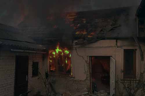 На Гребінківщині вночі горіла літня кухня