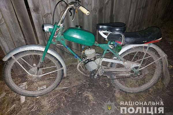 Миргородські поліцейські оперативно розкрили крадіжку мопеда