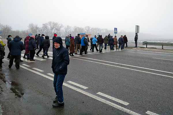 На Пирятинщині страйкують проти підвищення тарифів на газ і комунальні послуги
