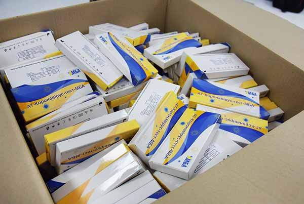 Чергову партію експрес-тестів доставили на Полтавщину 