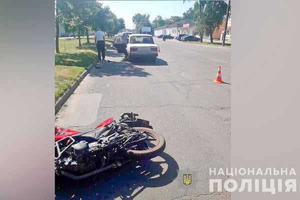 На Полтавщині у ДТП травмовано 17-річного мотоцикліста