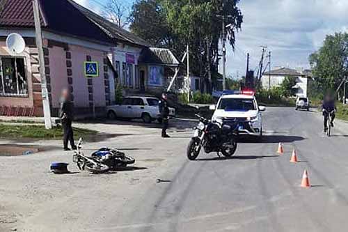 На Полтавщині не розминулися мотоцикл і мопед