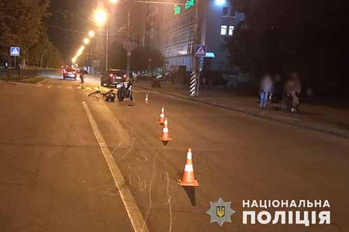На Полтавщині водій «Хонди» збив велосипедиста