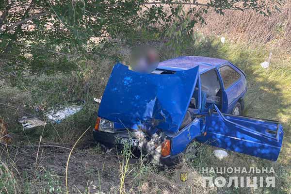 На Полтавщині” злетіла з дороги, травмовано пасажирку