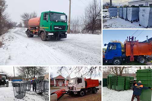 12 сміттєвозів і близько 3 тисячі контейнерів для збору ТПВ придбали для громад Полтавщини
