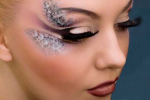 Необычный свадебный макияж