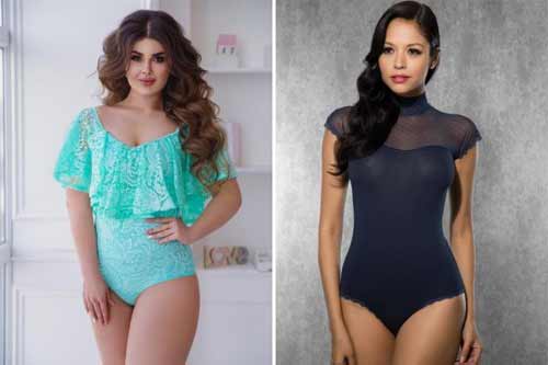 Кружевное женское боди