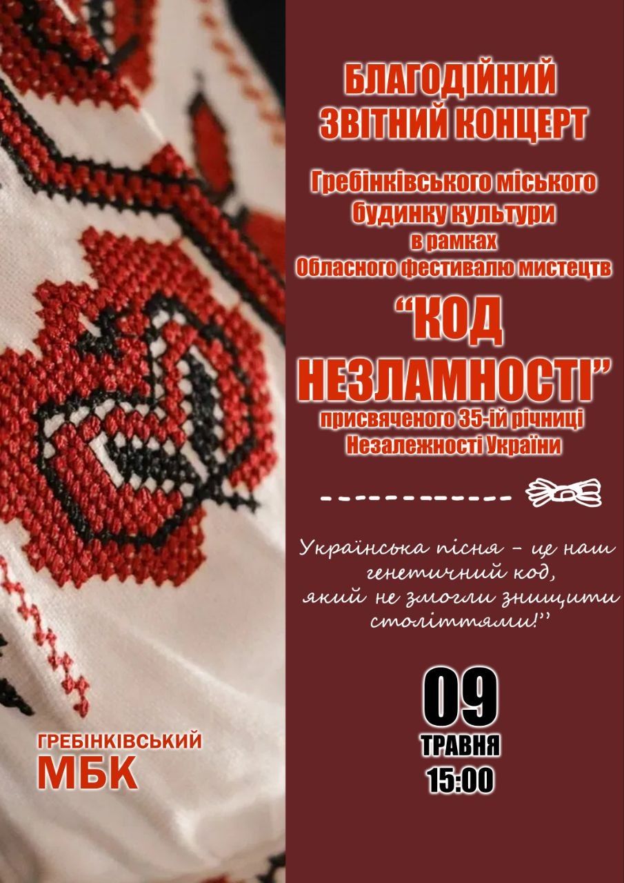 Блігодійний звітній концерт
