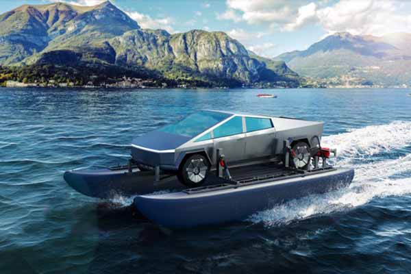 катамаран на підводних крилах