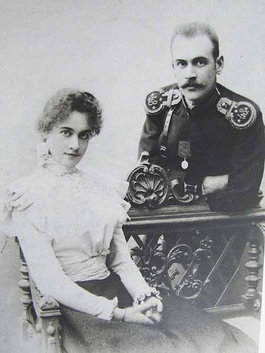 Г.Є.Котельников з Юлією Волковою. 1900 р.