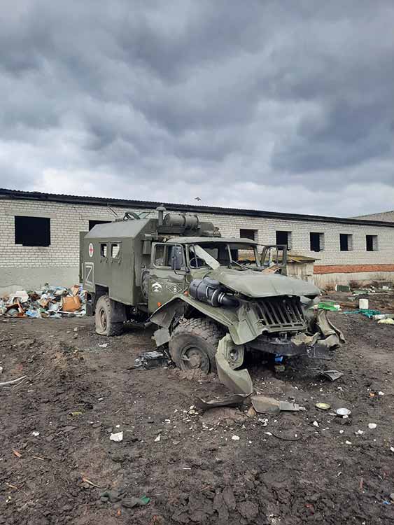 розбита військова техніка російських окупантів під Харковом