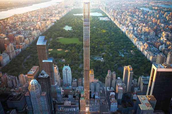  У Нью-Йорку завершено будівництво найтоншого у світі хмарочоса 111 West 57th 