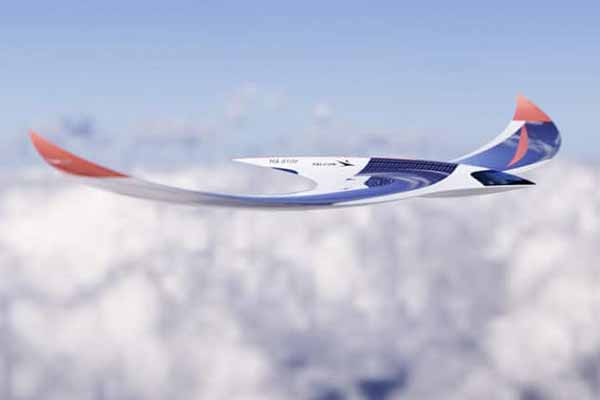  <b>Літак</b> Falcon Solar здатний літати на сонячній енергії з нульовим рівнем викидів 