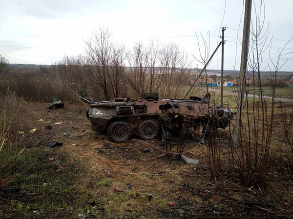 розбита військова техніка російських окупантів під Харковом