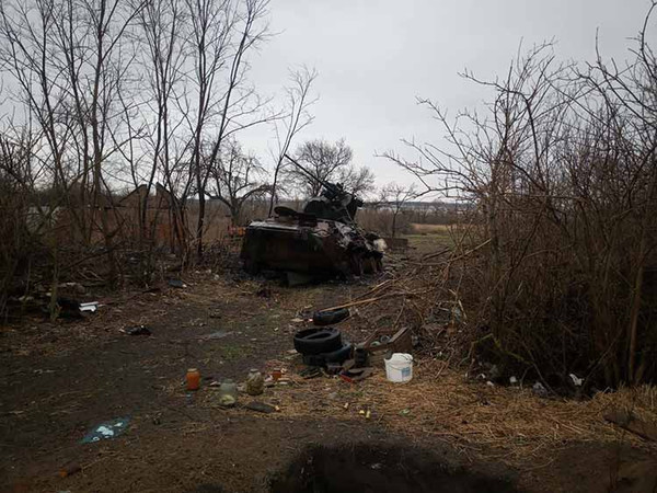 розбита військова техніка російських окупантів під Харковом