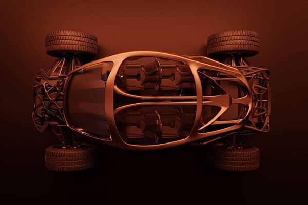 Позашляховик з екзоскелетною рамою