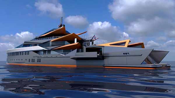 Суперяхти довжиною 262 фути (80 метрів)