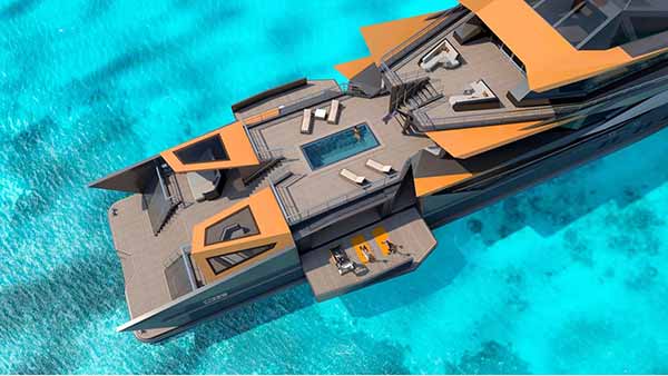 Суперяхти довжиною 262 фути (80 метрів)