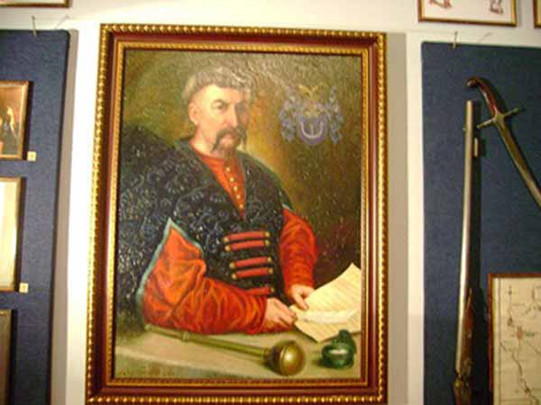 Портрет Пилипа Орлика в музеї Поле Полтавської битви