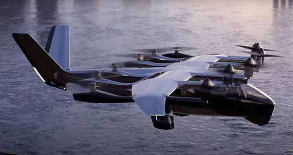 повнорозмірне електричне повітряне таксі Midnight eVTOL