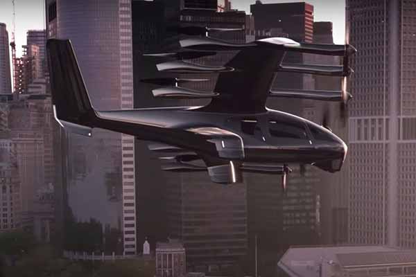 повнорозмірне електричне повітряне таксі Midnight eVTOL