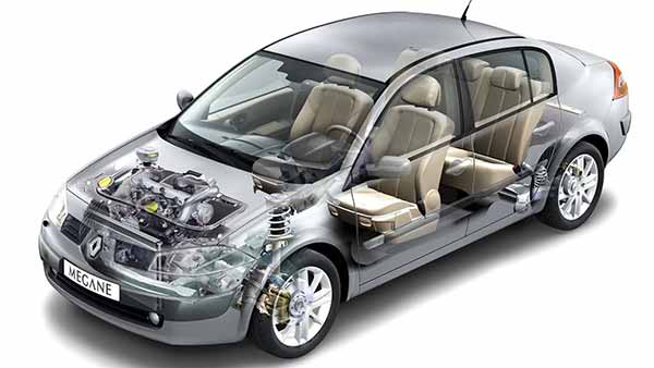 Оригінальні шторки багажника Рено Меган Оригінальні шторки багажника Рено Меган