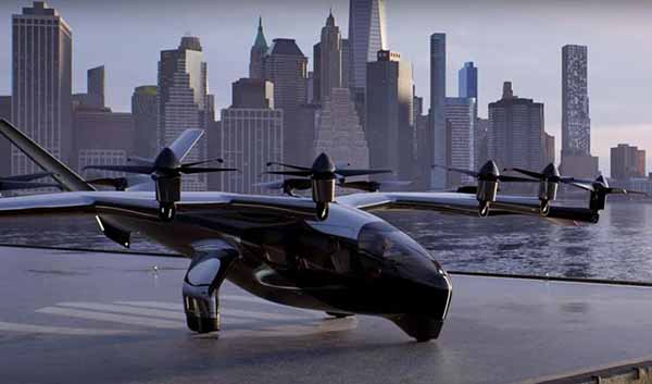 повнорозмірне електричне повітряне таксі Midnight eVTOL