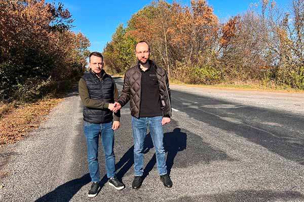 Відрізок траси Р-67 у межах Пирятинської громади