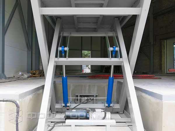 применение подъемников с ножничным механизмом