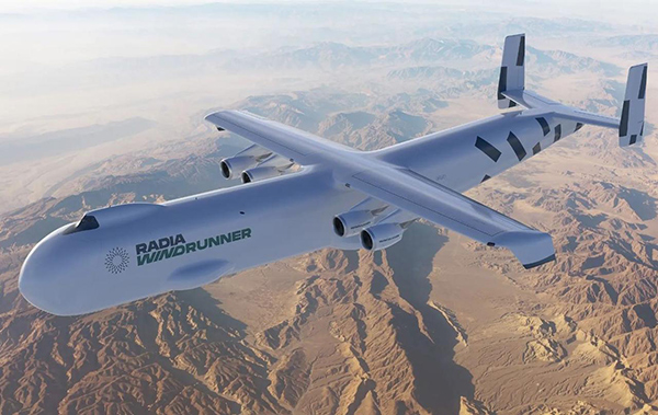 Літак Radia Windrunner довжиною 108 метрів