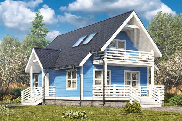 Двухэтажная дача