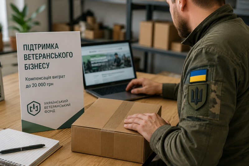 Ветерани-підприємці можуть отримати до 20 тисяч гривень на розвиток власної справи