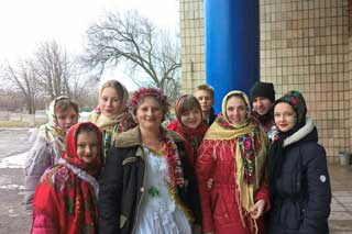  Тарасівська школа: Привітання жителів села <b>Тарасівки</b> з Новорічними святами 