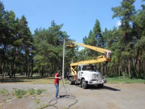 Благоустрій території, підготовка до мото-рок-фестивалю «Небеса»
